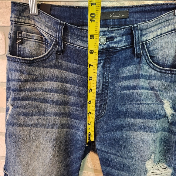 Kancan Womens Double Patched Distressed Holy Denim Jeans Size W 11 29 - Picture 8 of 15